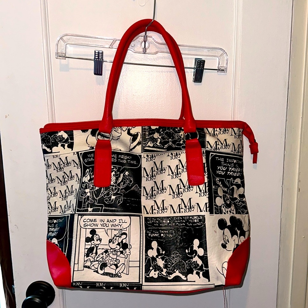 2012 Disney Mickey and Minnie Mouse Comic Strip Purse